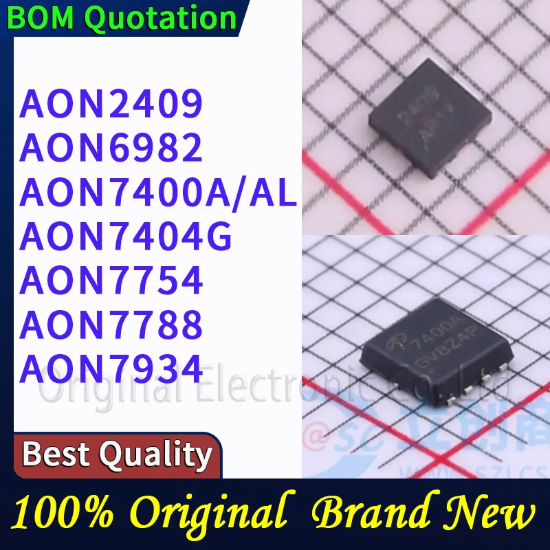 

5pcs/lot AON2409 AON6982 AON7400A/AL AON7404G AON7754 AON7788 AON7934 In stock Original High quality