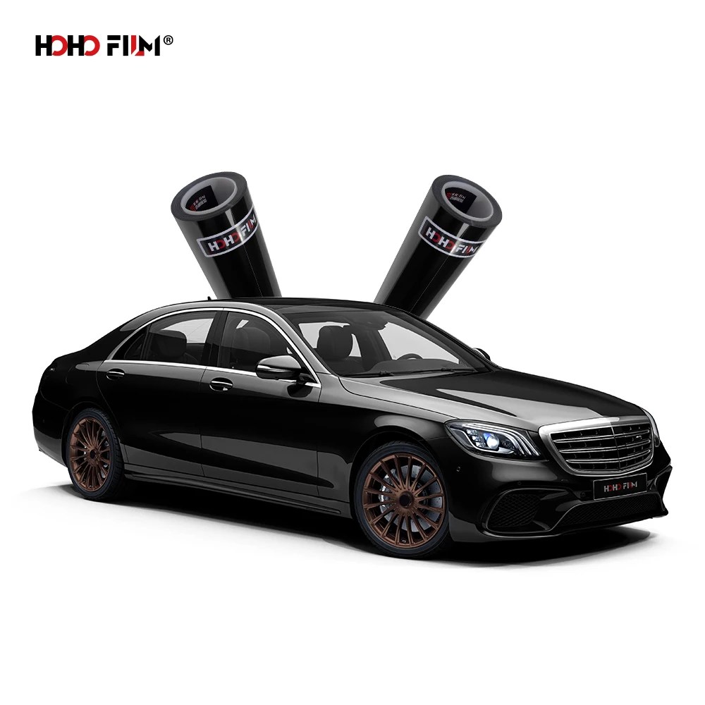 HOHOFILM Lubrizol TPU Glanzend Zwart Hoge Kwaliteit 7.5MIL PPF Verfbescherming Zelfherstellende Anti Krassen Kleur PPF Film