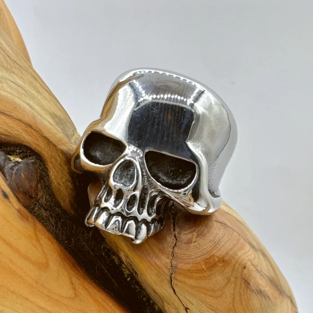 Biker Skull Ring 316L Stainless Steel Jewelry Street Party Punk Men Fashion Ring