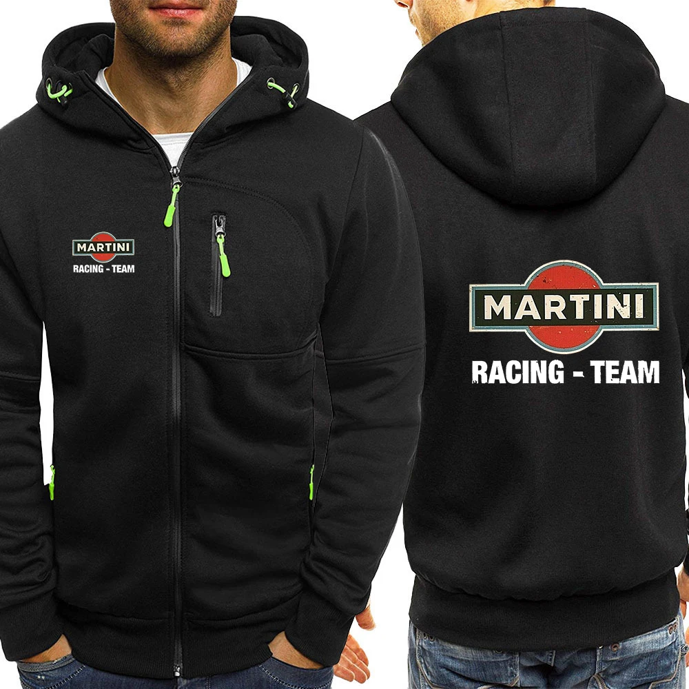 2021 New Martini Racing Printing Spring Autumn Jacket Men's Fashion Long Sleeve Zipper Hip-Hop Harajuku Hoodie Casual Hoodied