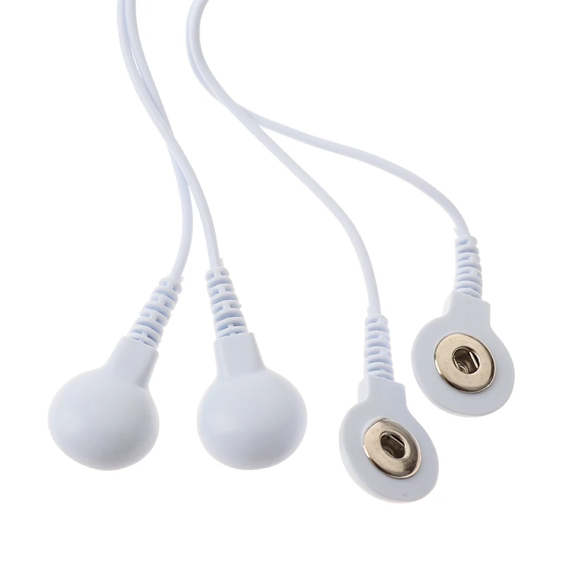 1 PC 4-Way Electrode Pads TENS Unit Lead Wires Cables Connection Massage Tools