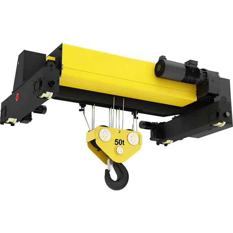 Reliable 20 Ton 32 Ton 50 Ton European Double Girder Wire Rope Hoist For Railcar Repair Shop Lifting