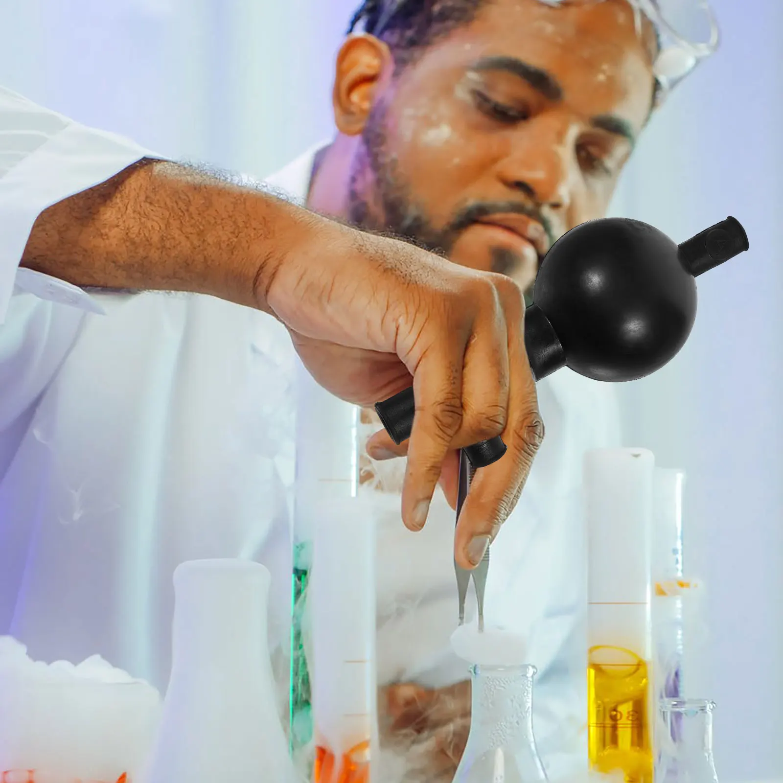 

Quantitative Suction Ball 3-Way Pipette Filler Bulb For Equipment Suction Device Flush Washer Syringe Bulb