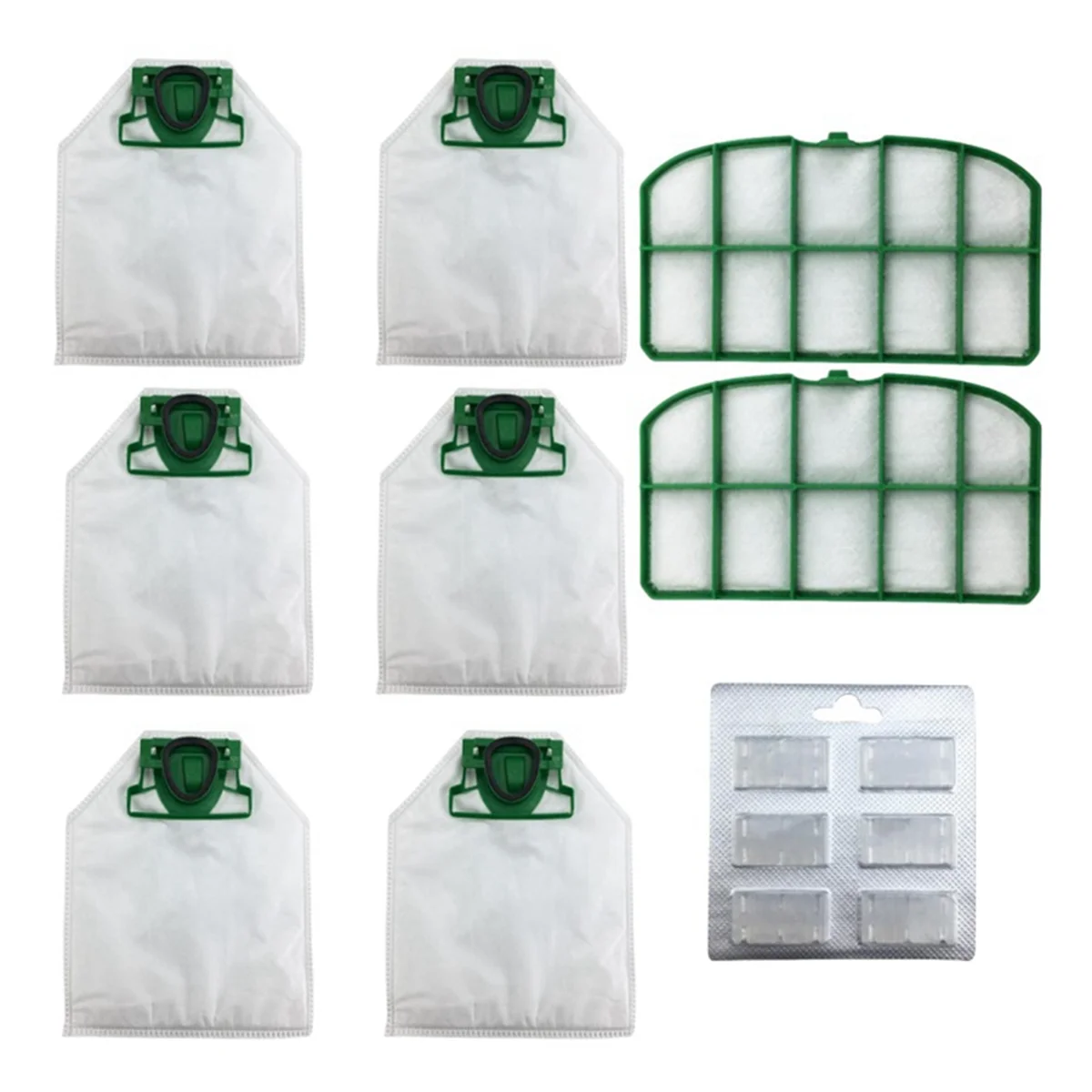 Replacement Dust Bags Kits for Kobold VK200 Vacuum Cleaner Accessories Premium Filter Dust Bags Spare Parts