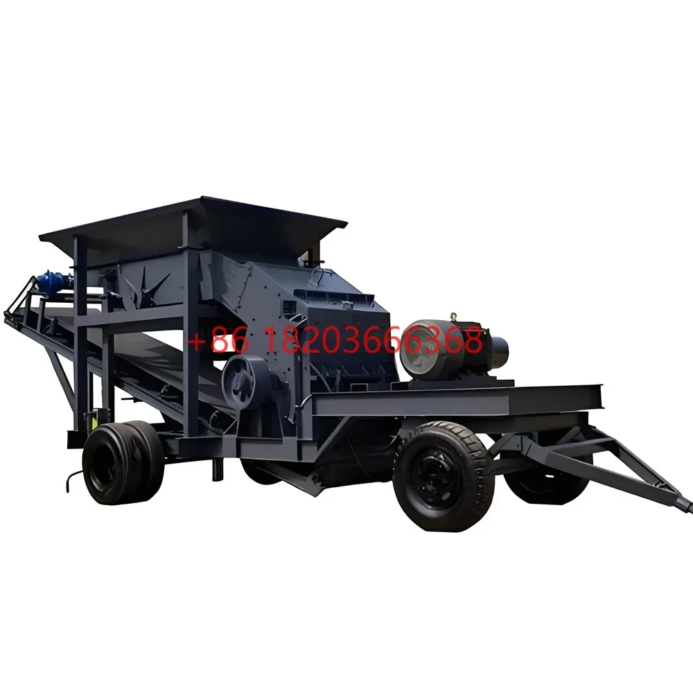 

YG Customized Good Price Wheeled Mobile Hammer Crusher/Tyre Type Crushing Station Stepper High Efficiency Low Energy CE Certifie