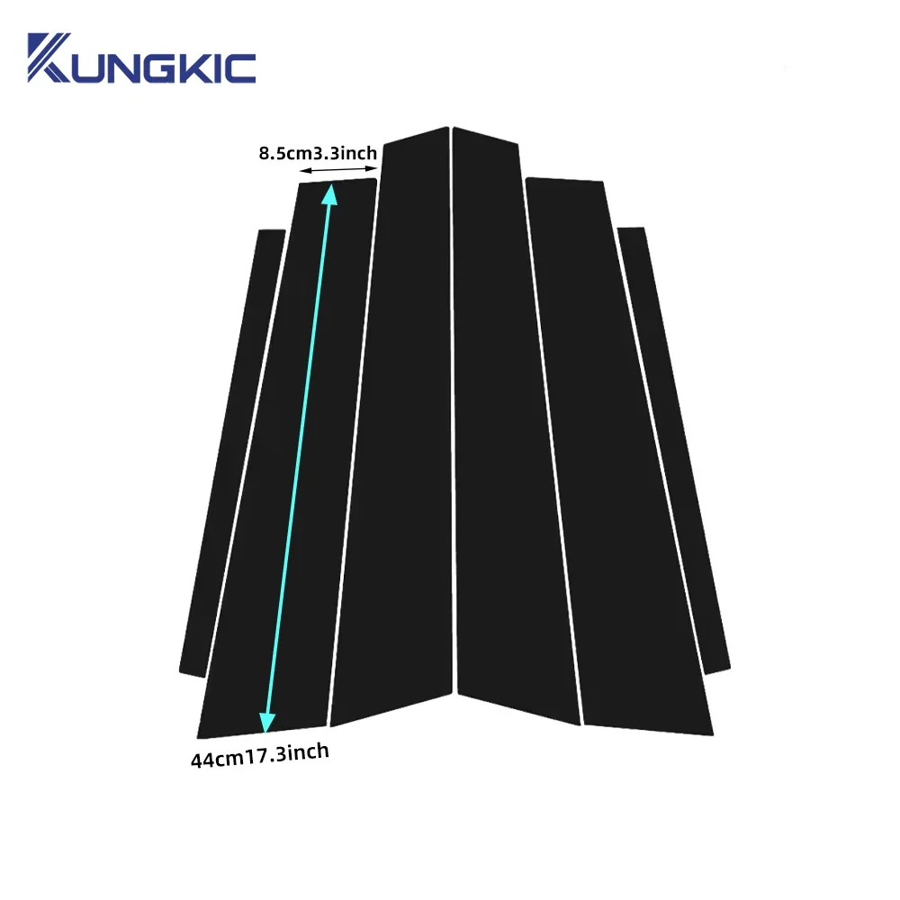 Car Window Door Column B C Pillar Post Trim Cover For SKODA OCTAVIA 2014 2015 2016-2019  Glossy Black PC Stickers Accessories