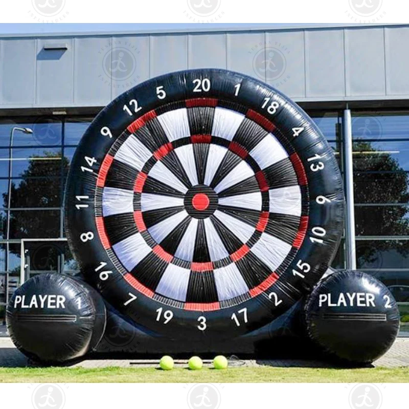 

Factory Supply Pvc Inflatable Football Dartboard With Sticky Football