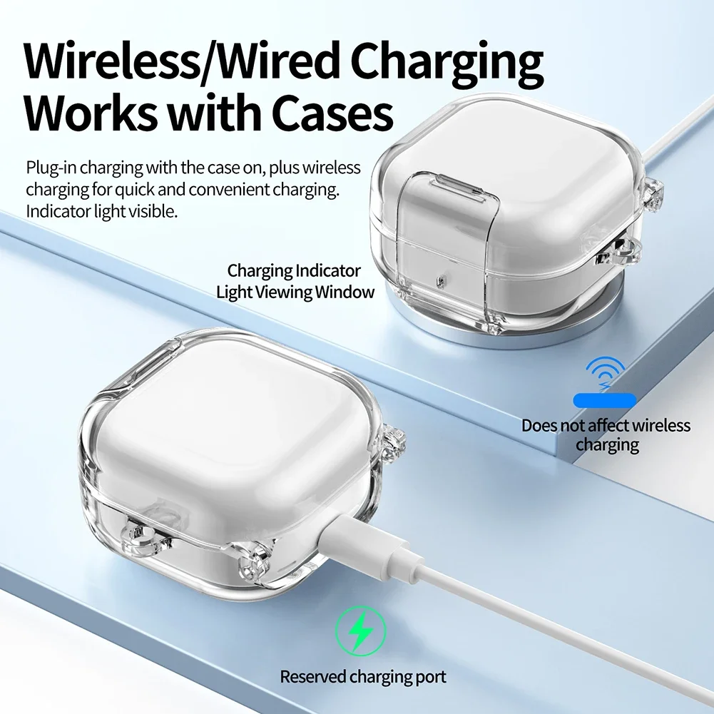 

НОВЫЙ защитный чехол для наушников с функцией надежной фиксации и подставкой, замена для Samsung Galaxy-Buds4/4pro