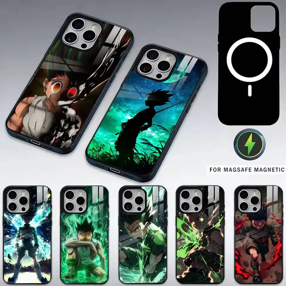 

Gon Freecss HXH-h X Hunter Phone Case For iPhone17,16,15,14,13,12,11 Plus,Pro Magnetic For Magsafe Wireless Charging