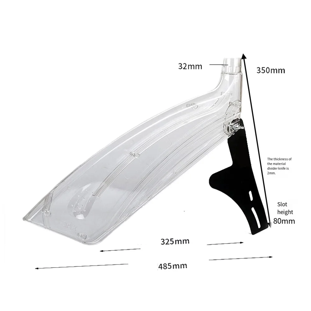 Table saw cover 410 inch made of acrylic material with blade protector and R type divider for safer woodworking