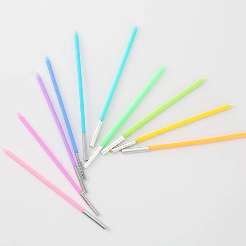 50 قطعة من شموع عيد الميلاد بألوان قوس قزح، شموع كعكة ملونة لحفلات الزفاف وأعياد الميلاد وحفلات الزفاف، صديقة للبيئة وقابلة للتحلل البيولوجي