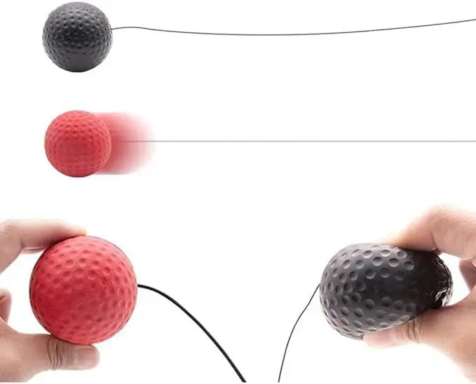 كرة لكمة الملاكمة بو المثبتة على الرأس ، رد فعل العين اليد ، حقيبة الرمل المنزلية ، معدات اللياقة البدنية في صالة الألعاب الرياضية ، تدريب MMA Muay Thai Sanda