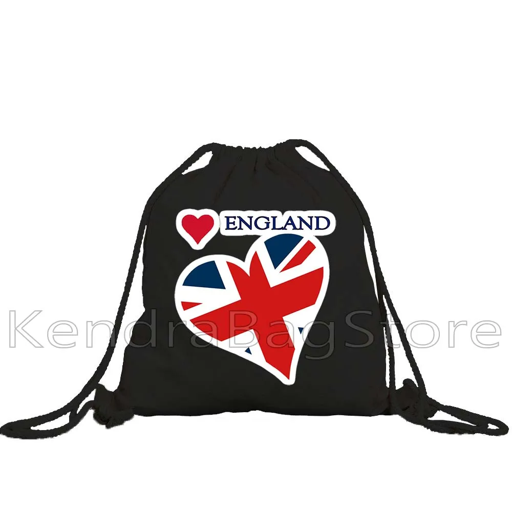 United Kingdom London England Flag Map Retro Bus Big Ben Bridge Phone Booth Trip Drawstring Bags Soccer Backpack Gym Sackpack