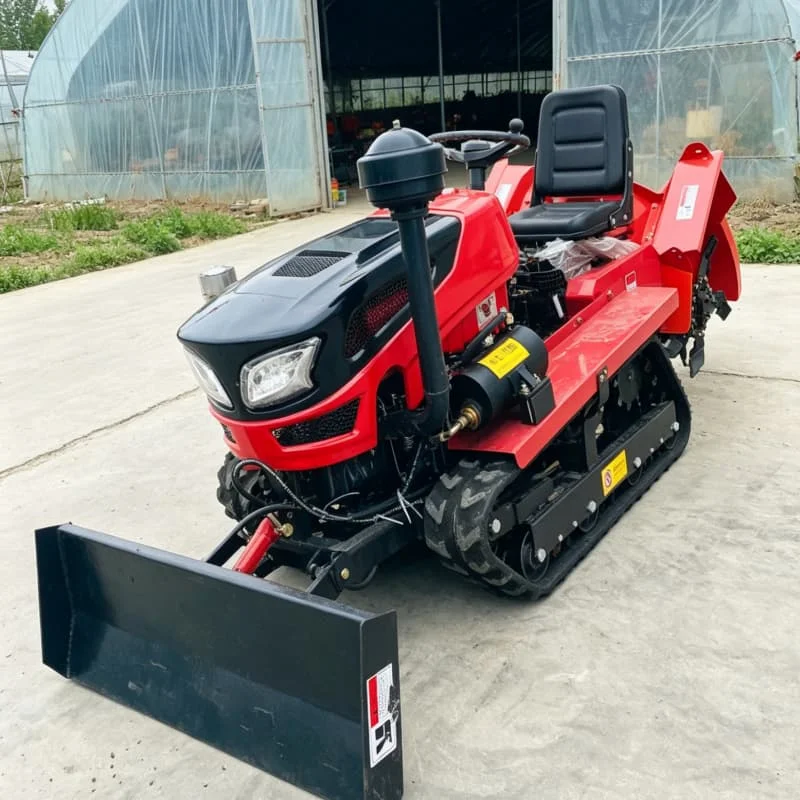 

Customized All-terrain crawler plowing machine, 60HP upgraded rotary tiller, agricultural tractor tillage machine