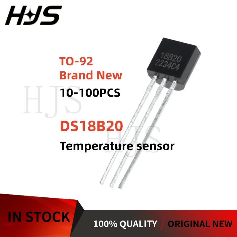10-20-50-100PCS Brand New DS18B20 DS18B 18B20 TO-92 Chip Temperature sensor Digital Sensor IC