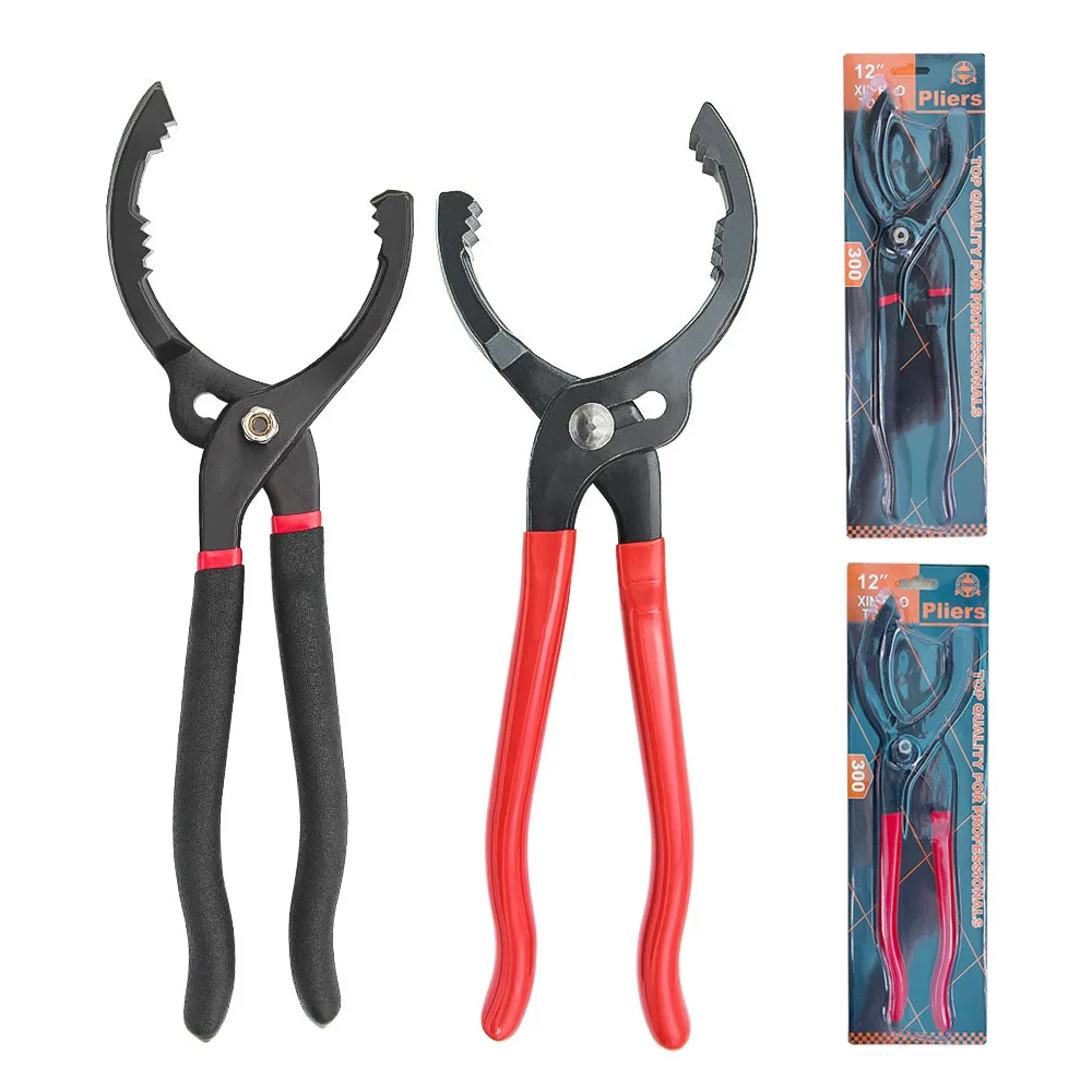 

1 шт. 12-дюймовые плоскогубцы для масляного фильтра, зажимной ключ, инструмент для удаления масляного фильтра, ключ для фильтрующего элемента для ремонта грузовиков и автомобилей