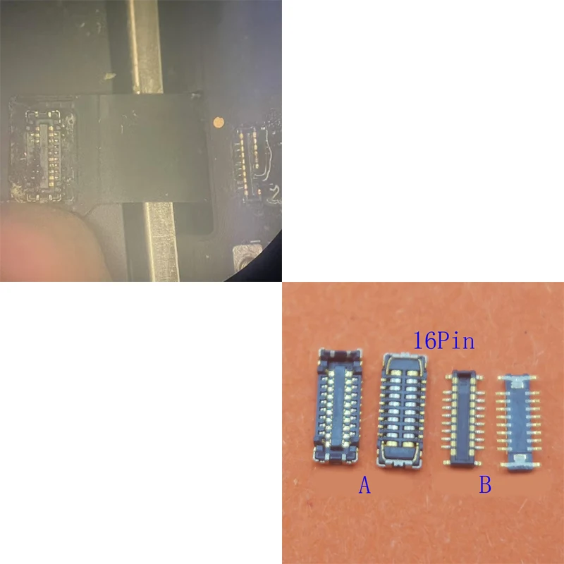 1-50Pcs Lighting Lcd LED Camera Backlight Flex FPC Connector Plug For MacBook Retina A2251 A1990 A2681 A2338 A2141 A2159 16 Pin