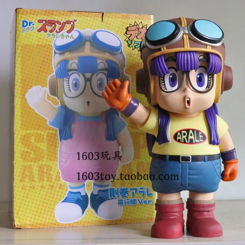 Original Akira Toriyama Alarai Large Ornament Iq Doctor Aviator Anime Peripheral Doll Figurine Model Living Room Decoration Gif