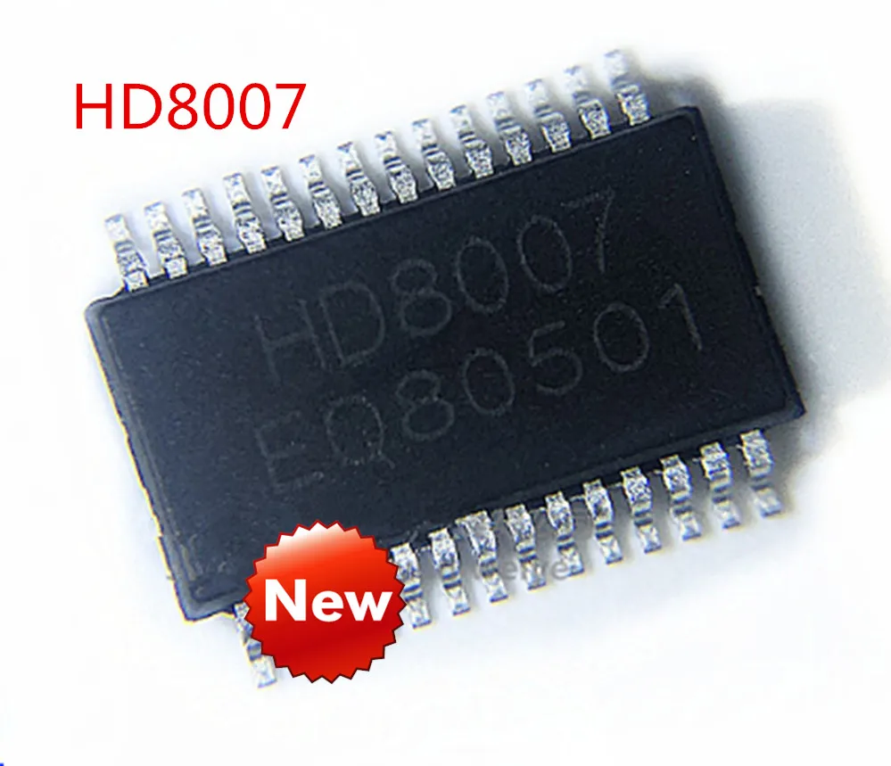 1pcs-10pcs New  original  HD8007  8007 SSOP-28 SMD IC chip  21 channel PWM applied to LED and motor control