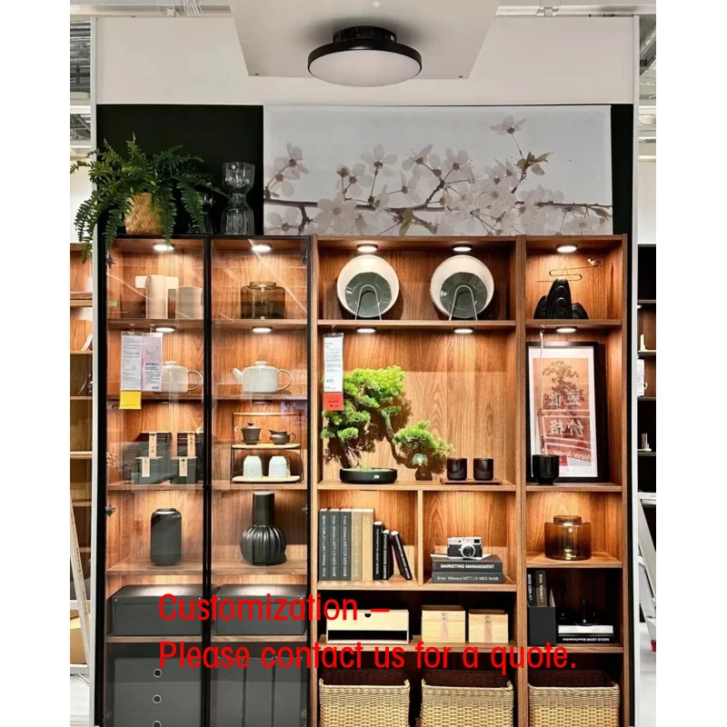 custom.Customizable Modern Design Living Room Display Cabinet Solid Wood Extendable Home Furniture