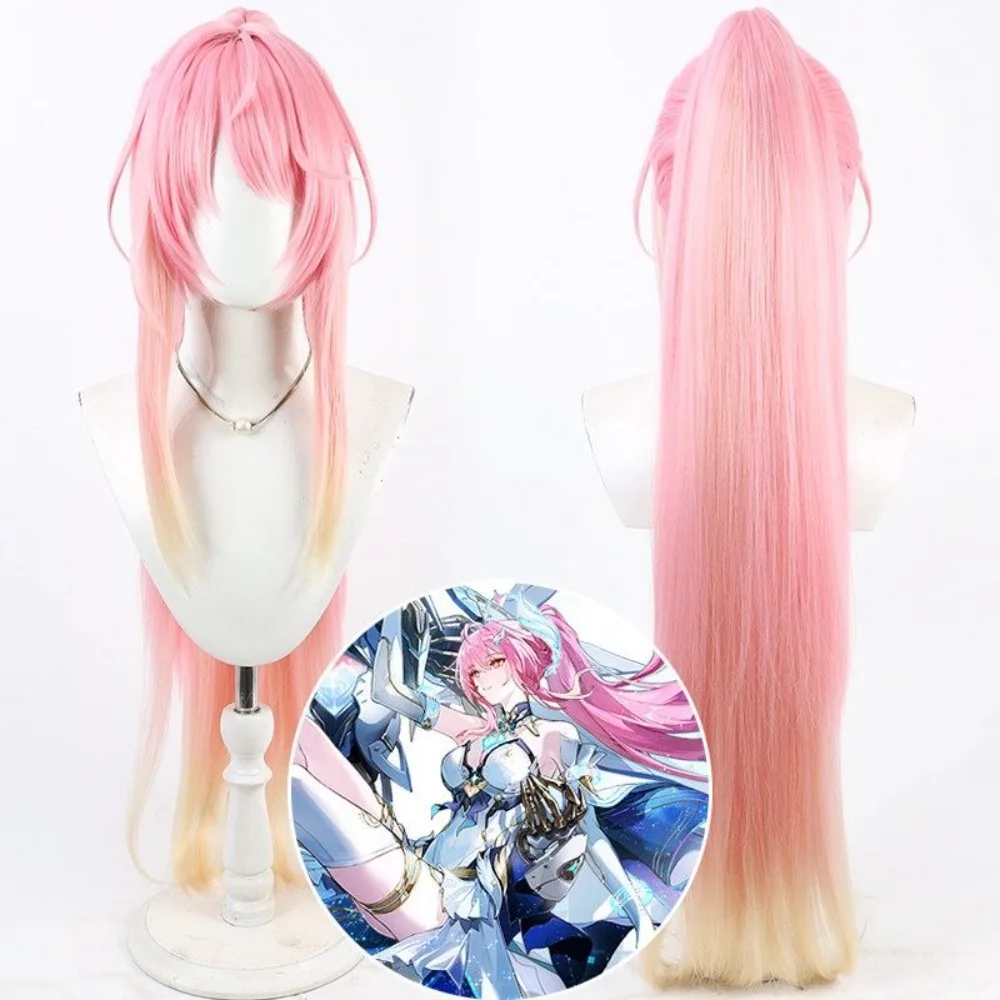 Wuthering Waves Aimisi Cosplay Wig Realistic Scalp Separate Dual Color Gradient Ponytail Hair