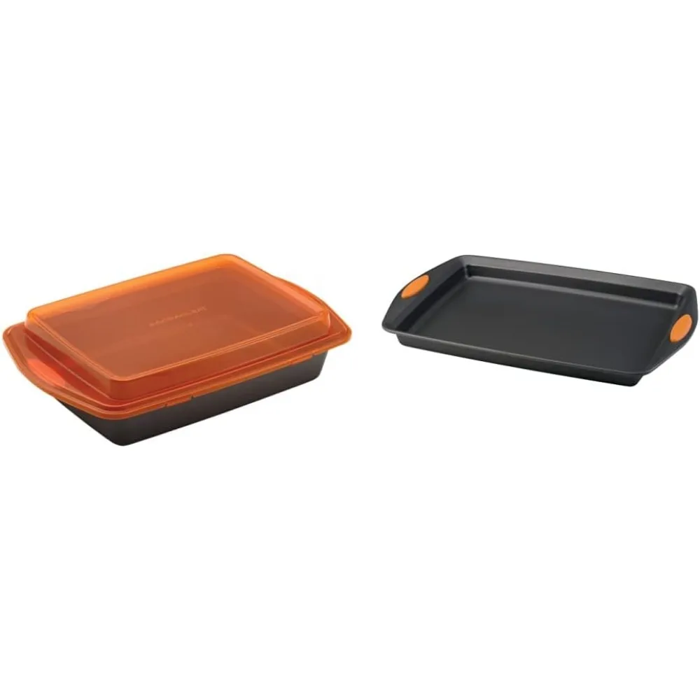 

Rachael Ray Nonstick Cake Pan with Cover and Baking Sheet