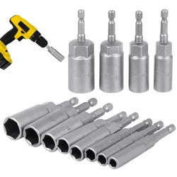 12Pcs Driver Drill Bit Set 6-19mm Deep Socket Adapter Set 1/4