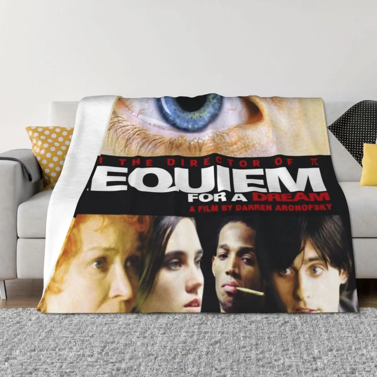 

Requiem for a Dream Throw Blanket Loose for winter wednesday Sofa Blankets