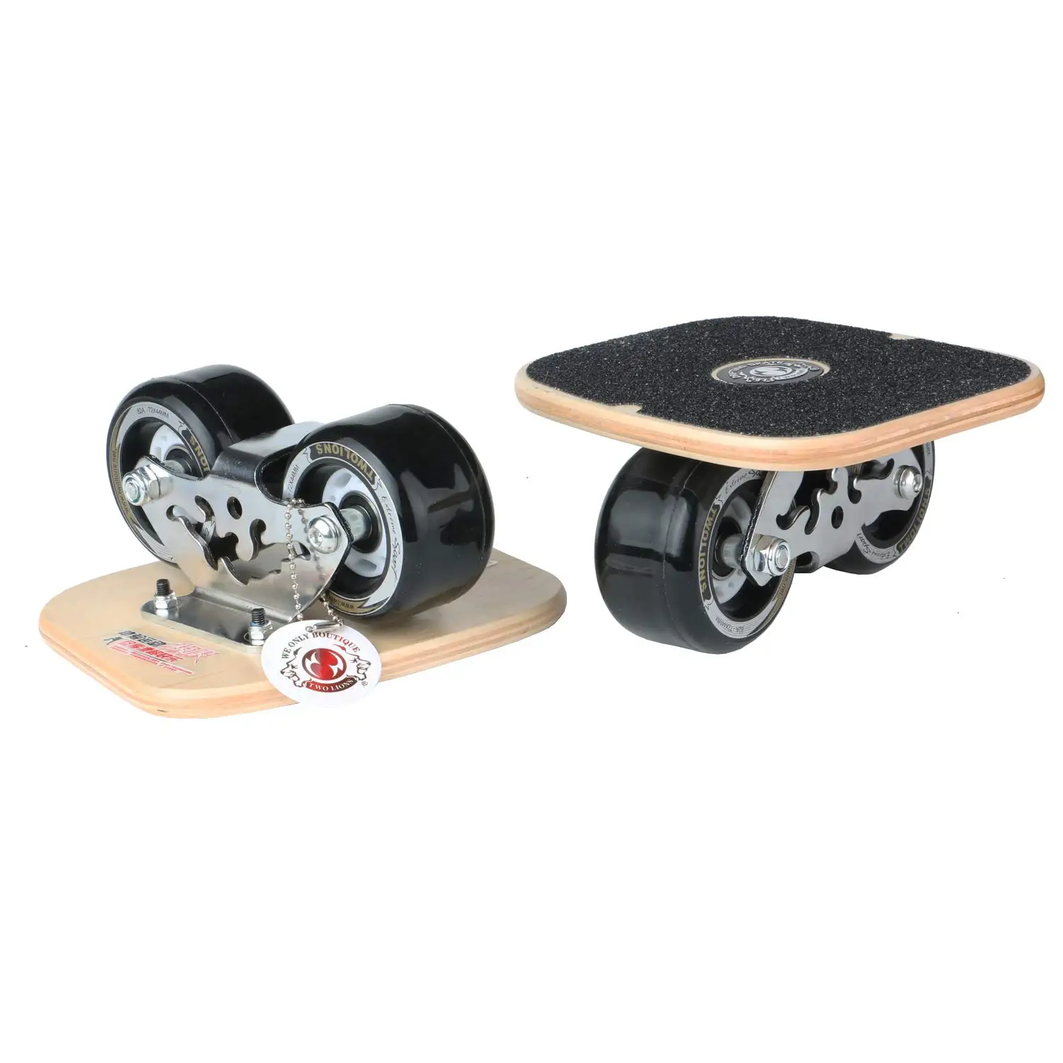 TWOLIONS Canadian Maple Freeline Skates Wooden Drift Skate Board Patines Scrub Deck FreeStyle Skates Moire Wakeboard