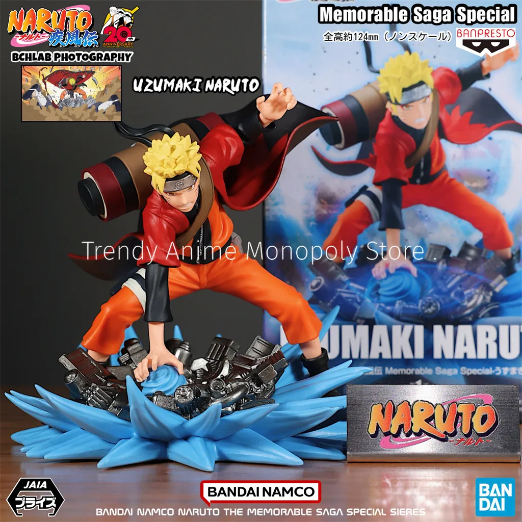 

In Stock Bandai Naruto Memorable Saga Sage Mode Naruto VS Pain PVC Action Figure Collectible Model Desktop Decor Gift