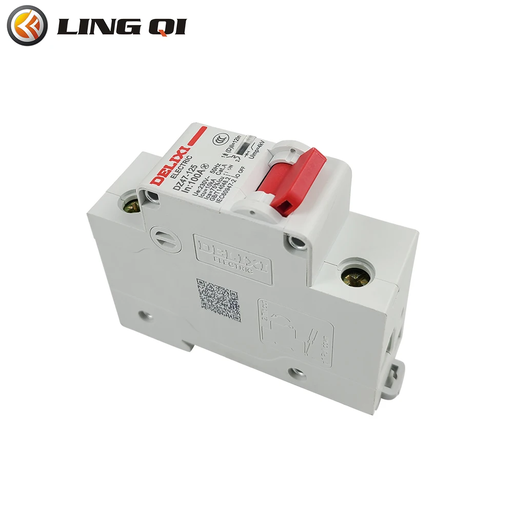 LINGQI RACING Single Phase MCB 6A 10A 16A 20A 25A 32A 40A 50A 63A 100A 230V Mini Circuit Breaker C Curve untuk SURRON SUR RON