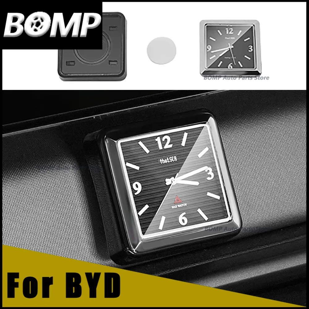 NEW Car Quartz Watch For BYD Leopard Titanium 7 2025 Modfication High End Aromatherapy Central Control Clock Luminous Accessorie