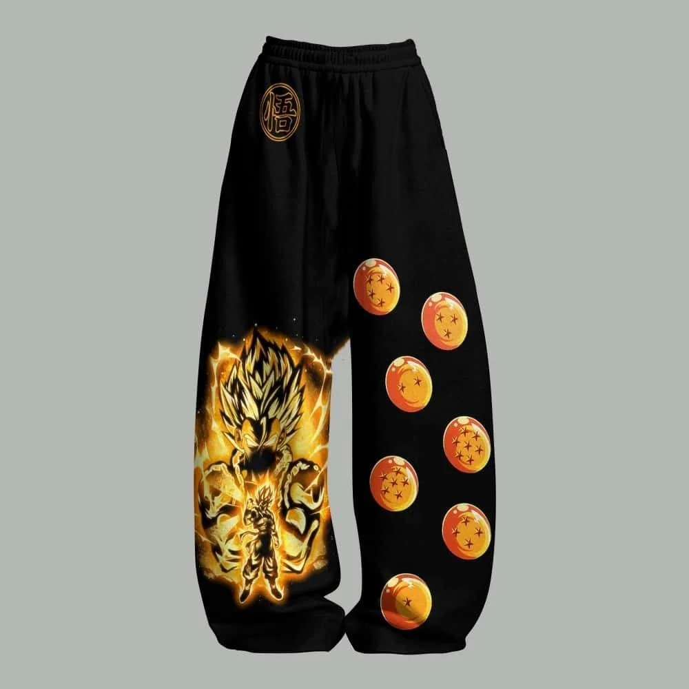 2026 Dragon Ball Begita Saiyan Prince Jersey Anime 3D Printing Oversized Loose Trendy New Men's and Women's Pants