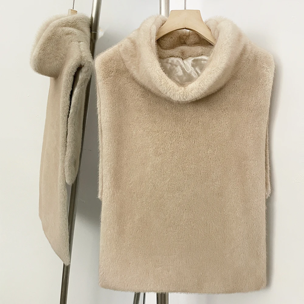 Faux Fur Coat Female Women's Winter Jacket vest New Coats and Jackets Artificial Eco-friendly Fur Coats for Woman Winter 2025