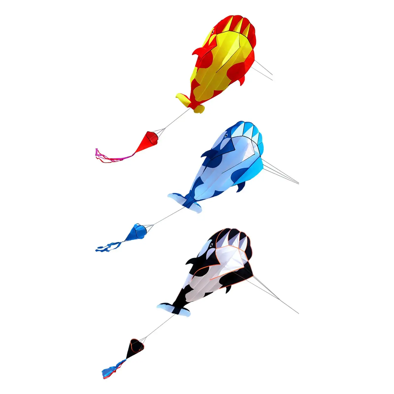 Giant Whale Kite Children Gifts with 30M Kites String Beach Kite Parafoil