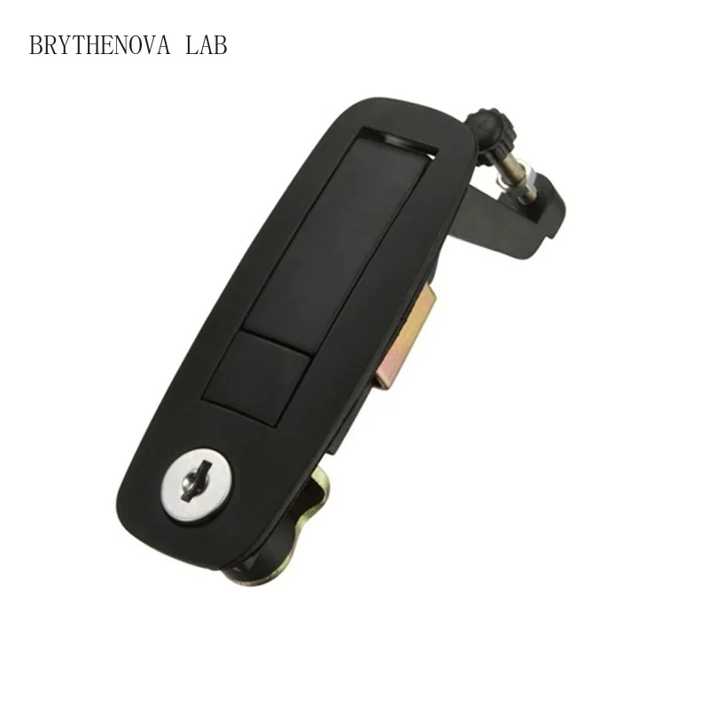 Black Flush Mount Lock Flap Latch Handle for RV, Boats, Yachts Trailer Wall Furniture RV Lock