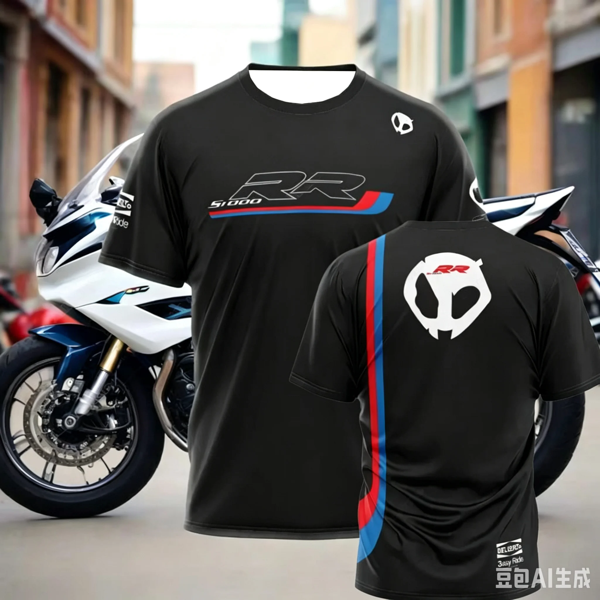 2026 GS Motorrad  Motorcycle T-shirt Men Women Black Yellow Geometric Line  Short Sleeve Tee Off Road Rider Sport Jersey Gift