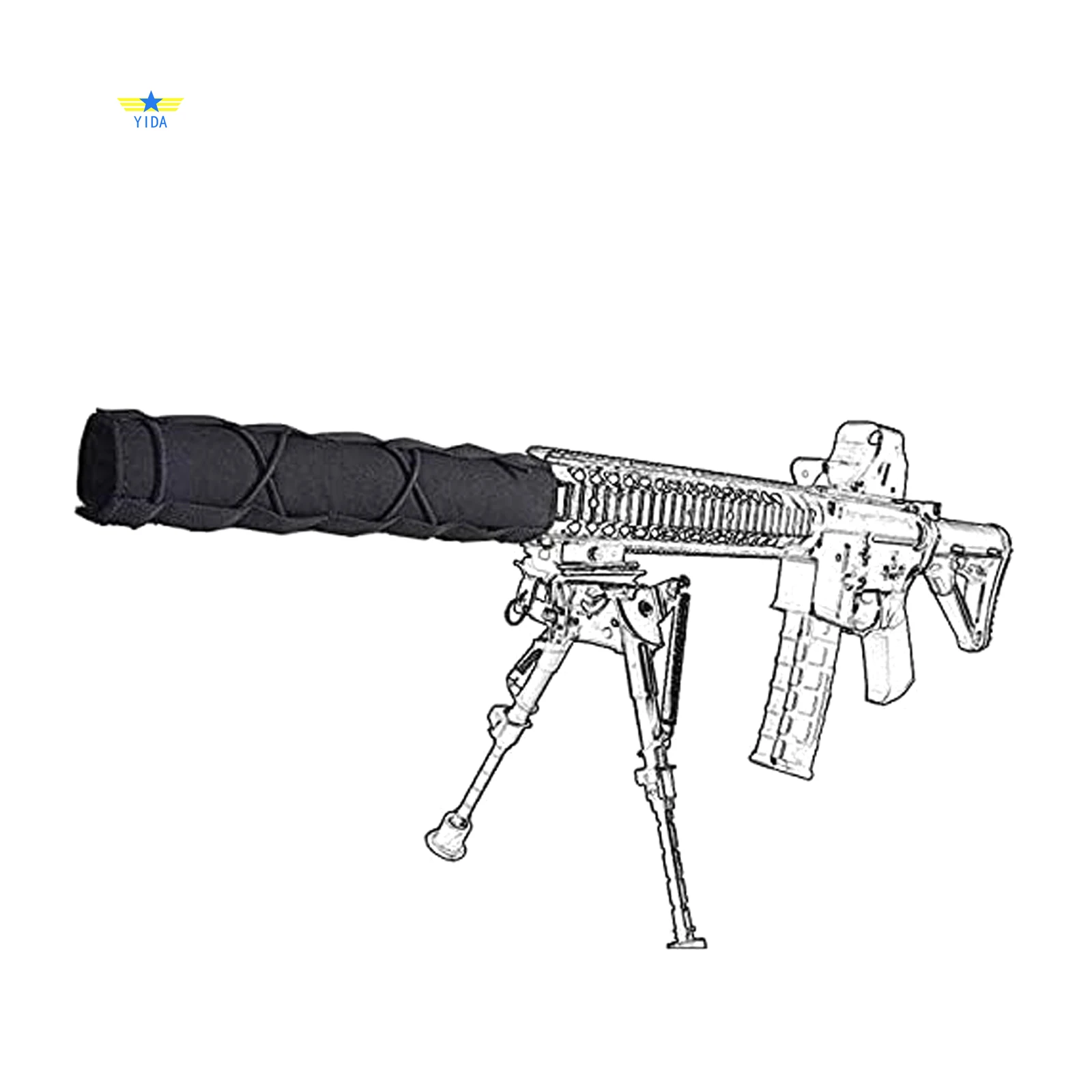 Silencers Protective Cases Tactic Suppressor Mirages Heat Sleeve   Cover Airsoft Mufflers Cover Airsoft Silencers Cover Mufflers