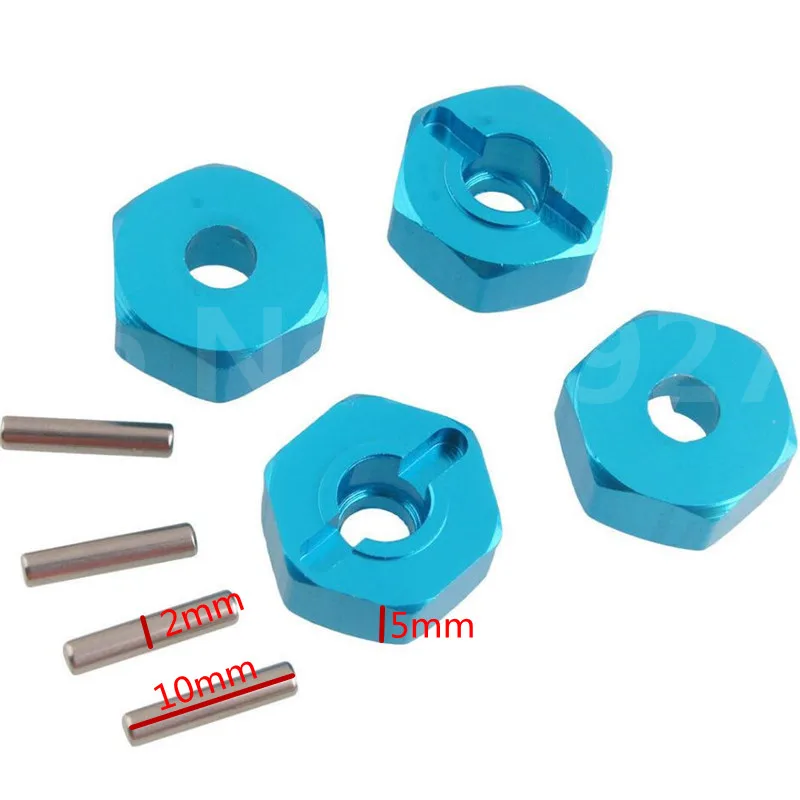 4Pcs/Set HSP 94180 Upgrade Parts 180016 Wheel Hex Mount W/Pins(2*10) For 1/10 Crawler Truck PANGOLIN RC Remote Control Car