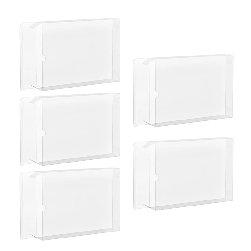 5pcs Game Care Case Box Transparent Dust Cover Box Card Game Card