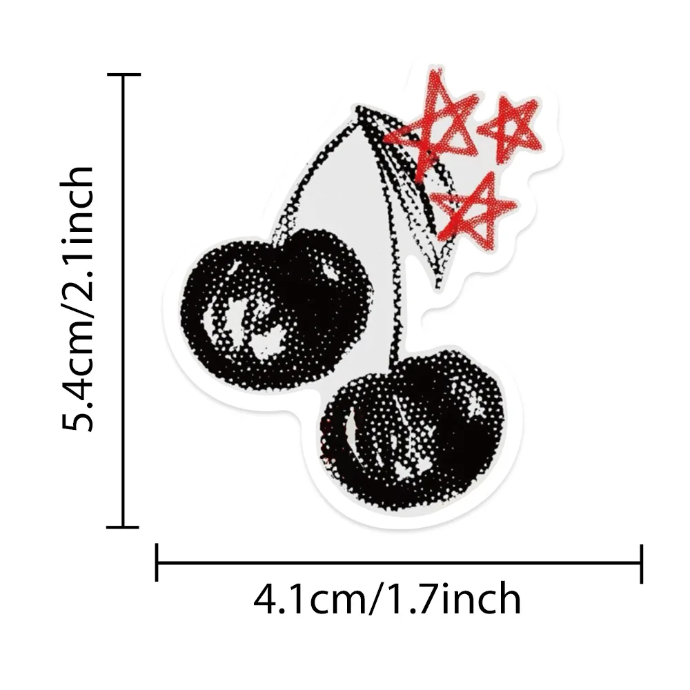 10/50pcs anni '90 00s Retro in bianco e nero Y2K Ragazze Adesivi Downtown Ragazze Adesivi Laptop Bagagli Chitarra Skateboard Decalcomanie in vinile