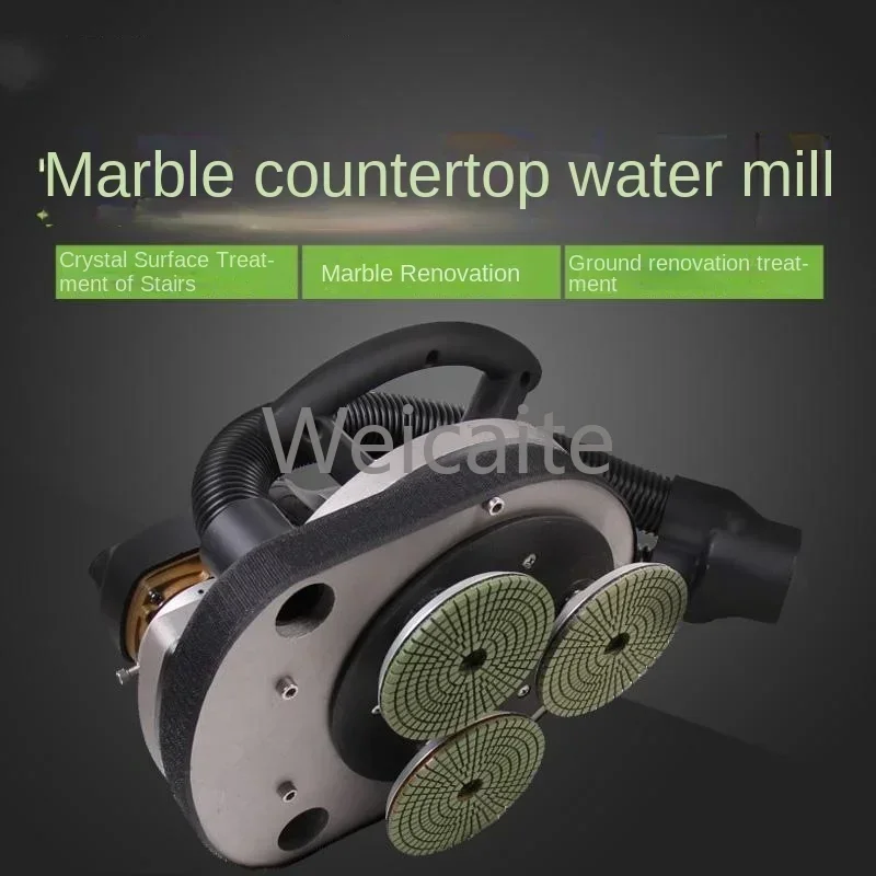 Export To Europe, America, Marble Countertop Water Mill, Hand-held Three-wheel Granite Polishing Machine MY3018