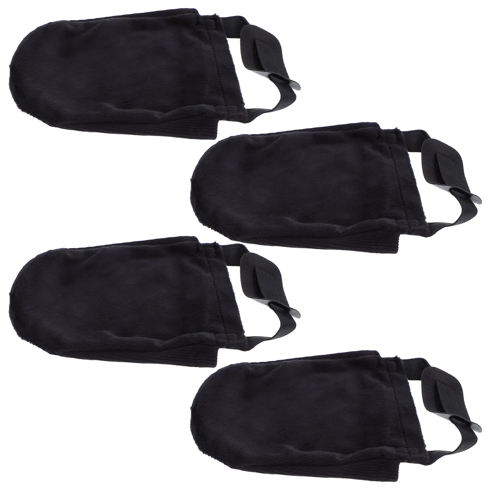 2Pairs Bowling Shoe Covers Elastic Band Smooth Cotton Flannelette Sliding Shoe Slider Sports Accessories Washable Reusable