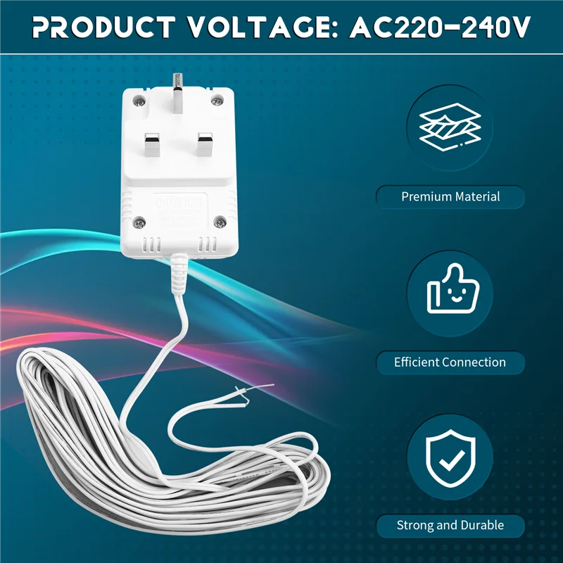 -B48C 24V Doorbell Transformer Adapter  For Video Doorbells Enhanced Performance & Easy Installation UK Plug