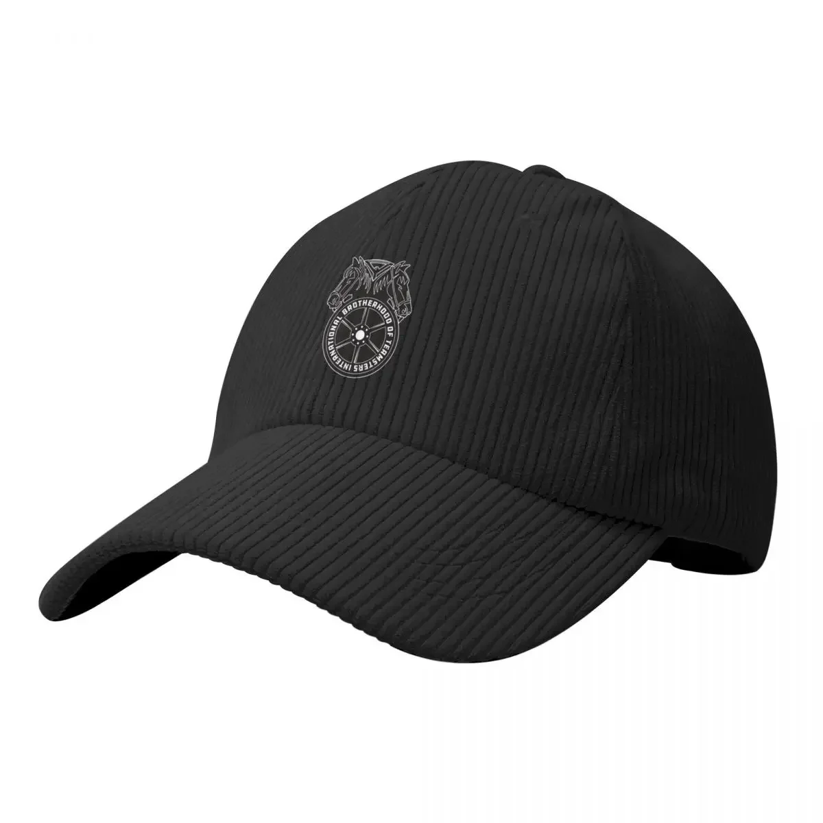

Minimalist Black & white Classy Teamsters gifts design for Union workers Corduroy Baseball Cap western Hat Golf Men Women's