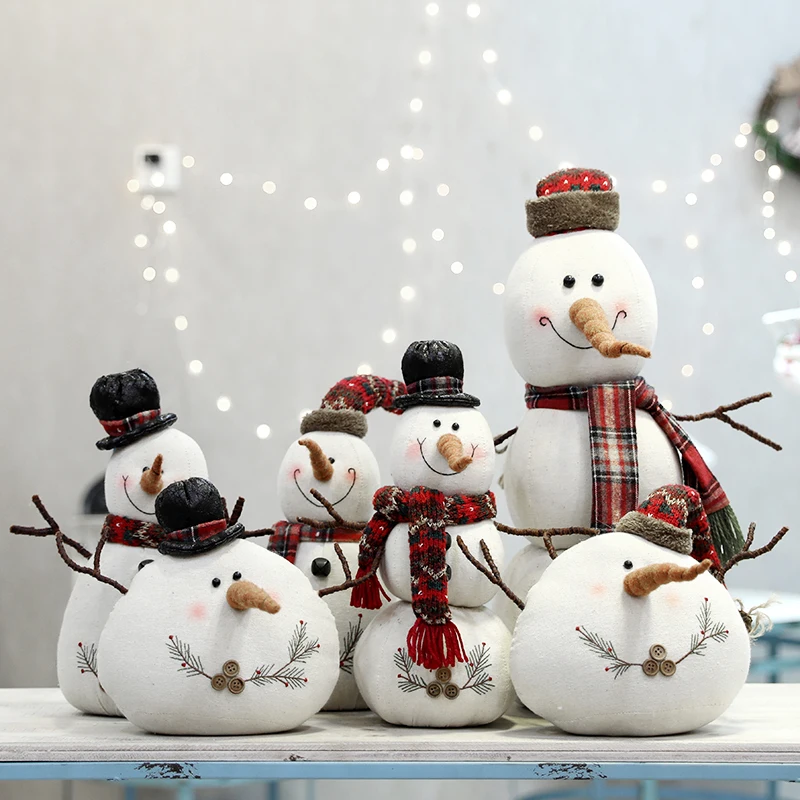 

Children Bedroom Christmas Snowman New Year Doll Children Birthday Cute Europe Christmas Snowman Designer Hogar Room Decoration