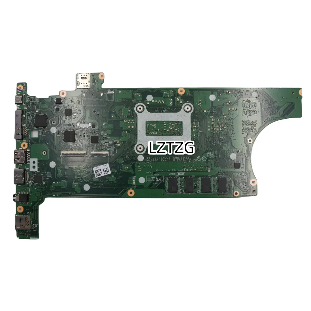 NM-B901 For Lenovo ThinkPad T490/T590 Laptop Independent Motherboard Mainboard CPU I7-8565U 8GB MX250 FRU 02HK933 01YT346