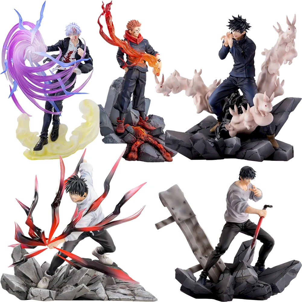 

Anime JJK Ryomen Sukuna Itadori Yuji Okkotsu Yuta Fushigura Megumi Fushiguro Toji Gojo Action Figure Statue Collection Ornament