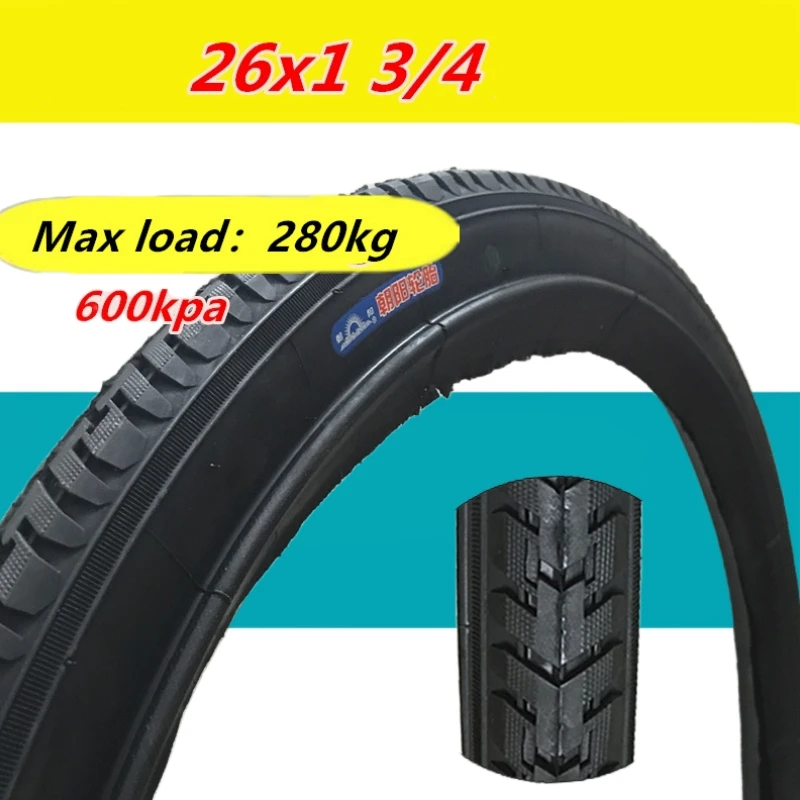 26x1 3/4  pedicab rickshaw tire pedal pedicab tyre 26*1 3/4 carrying capacity load outer tires Inner tube 26x13/4 bike tire CST