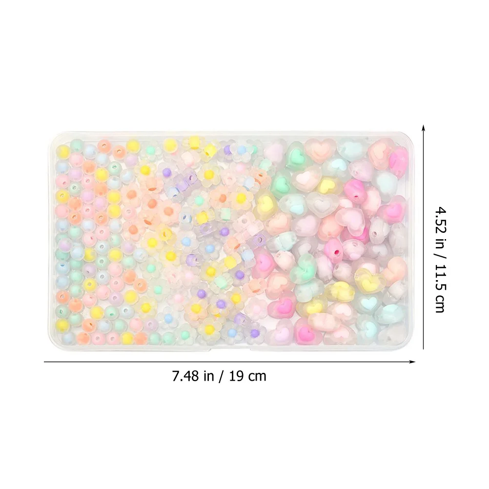 

1 Box Acrylic Beads Necklace Bracelet Making Jewelry Diy Crafts Accessories Mixed Styles Loose Spacer Beads For Earrings